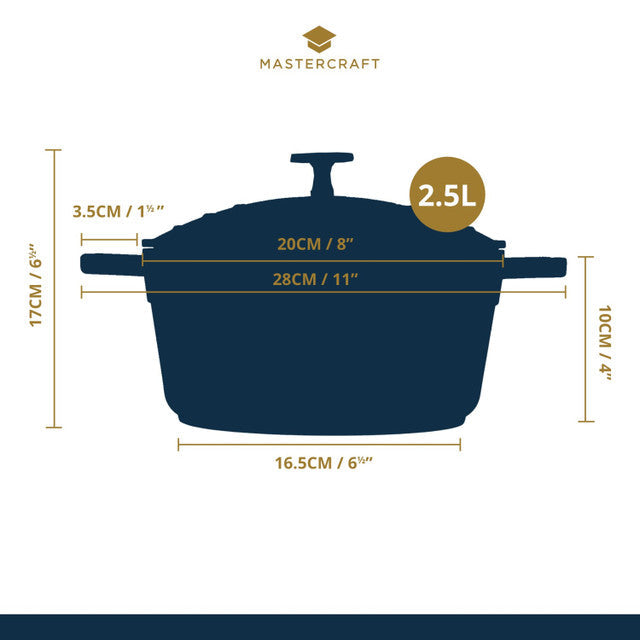 Masterclass Cast Aluminium Casserole Dish 2.5L