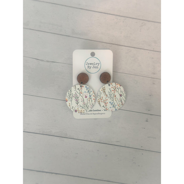Meadow Bloom Wood Post Earrings