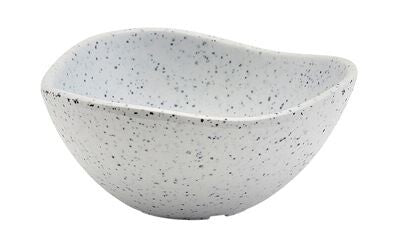 Melamine Triangular Ramekin 3.5oz White Granite (Box Of 24)