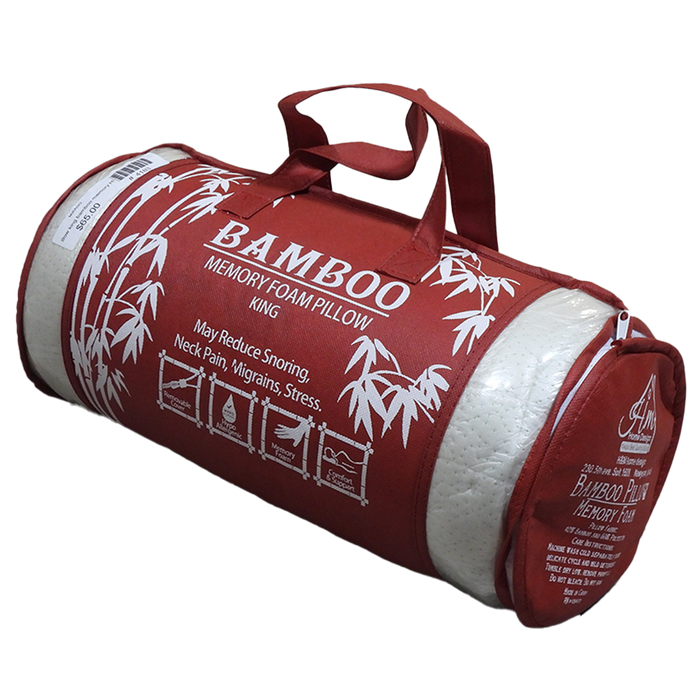 Memory Foam Bamboo Pillow - King Size