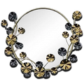 Metal Frame Wall Mirror | Gold & Black