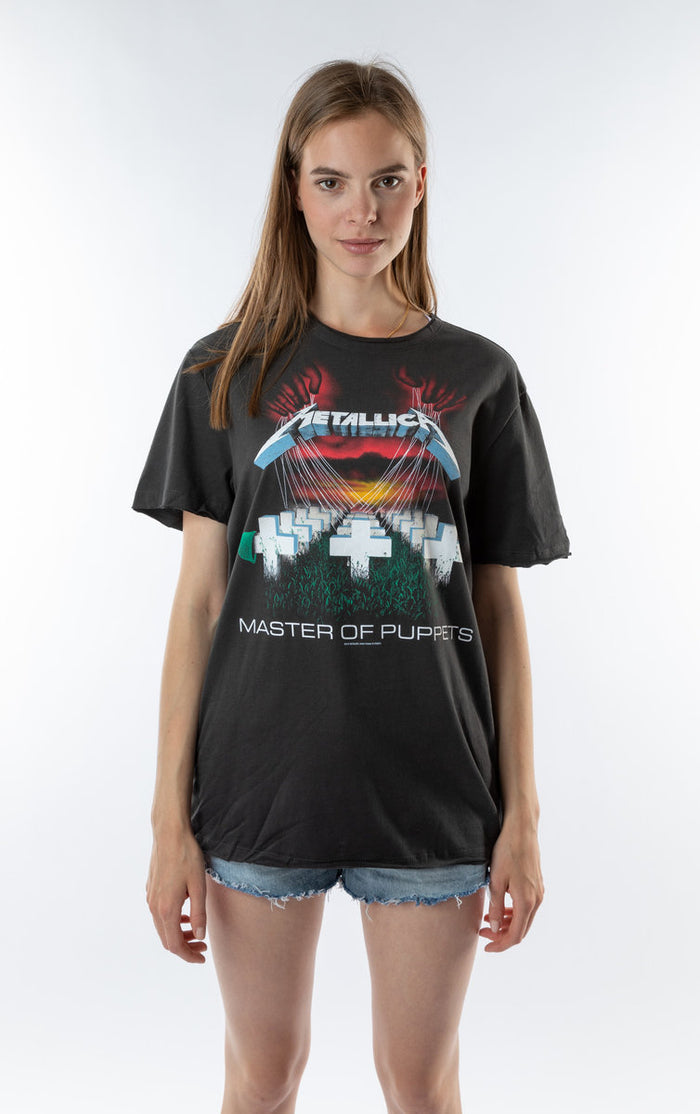 Metallica T-Shirt - Master Of Puppets, Charcoal Amplified