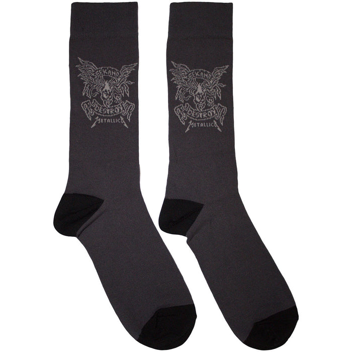 Metallica Unisex Ankle Socks: Seek & Destroy Rock Off