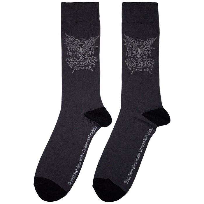 Metallica Unisex Ankle Socks: Seek & Destroy Rock Off