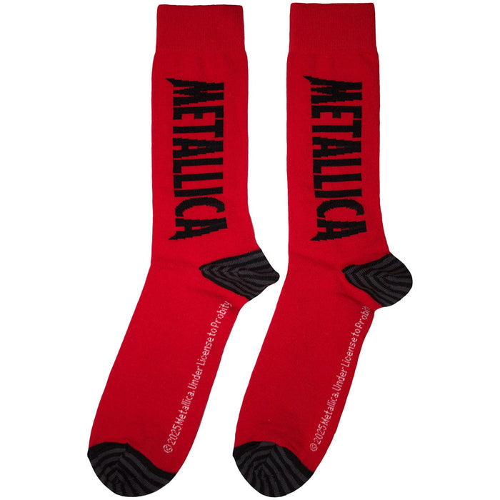 Metallica Unisex Ankle Socks: Stressed Logo Rock Off