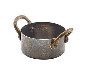 Mini Casserole Dish Vintage Steel 7 x 3.75cm (Box Of 6)