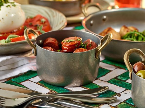 Mini Casserole Dish Vintage Steel 9 x 5.25cm (Box Of 6)