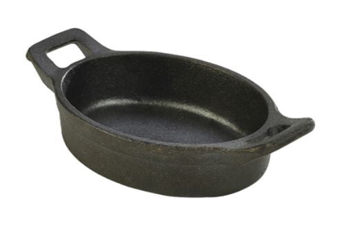 Mini Oval Eared Dish Cast Iron 12 x 9 x 3cm 24cl / 8.4oz (Box Of 6)
