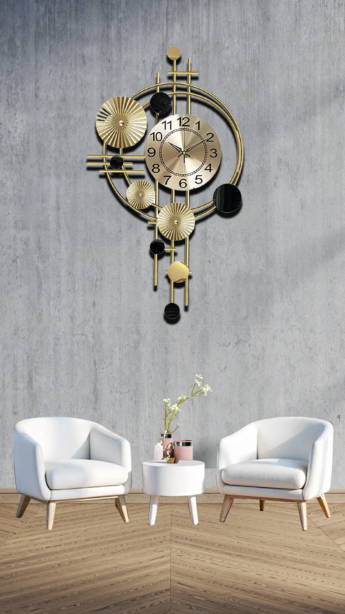 Modern & Minimalist Wall Clock Silent Non Ticking