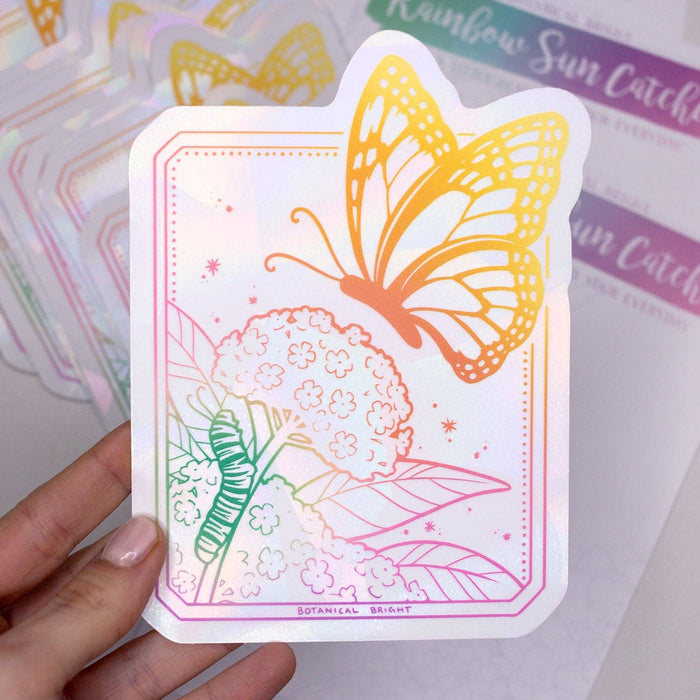 Monarch Butterfly Sun Catcher Rainbow Maker Window Sticker