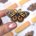 Monarch Butterfly Wood Pin