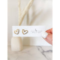 Morgan Heart Stud Earrings