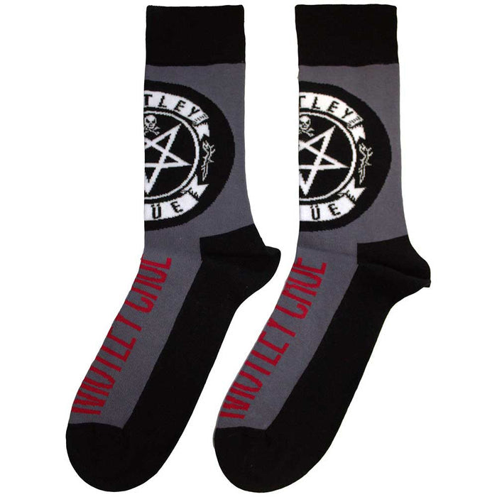 Motley Crue Unisex Ankle Socks: Pentagram Circle Rock Off