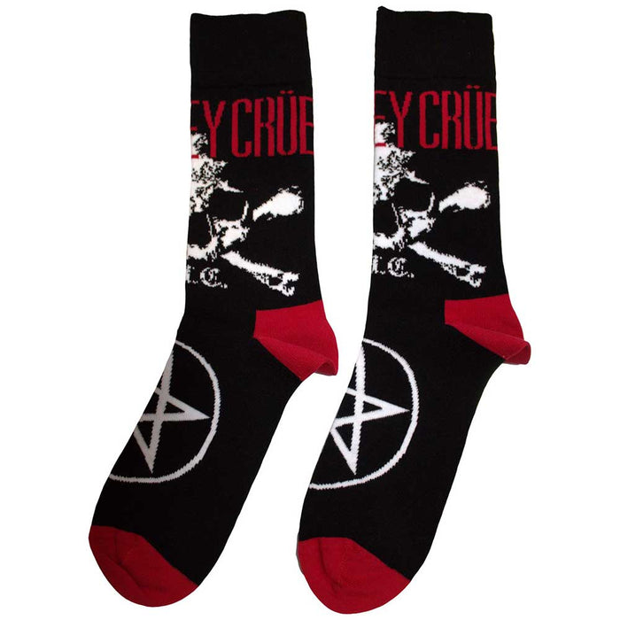 Motley Crue Unisex Ankle Socks: Skull & Crossbones Rock Off