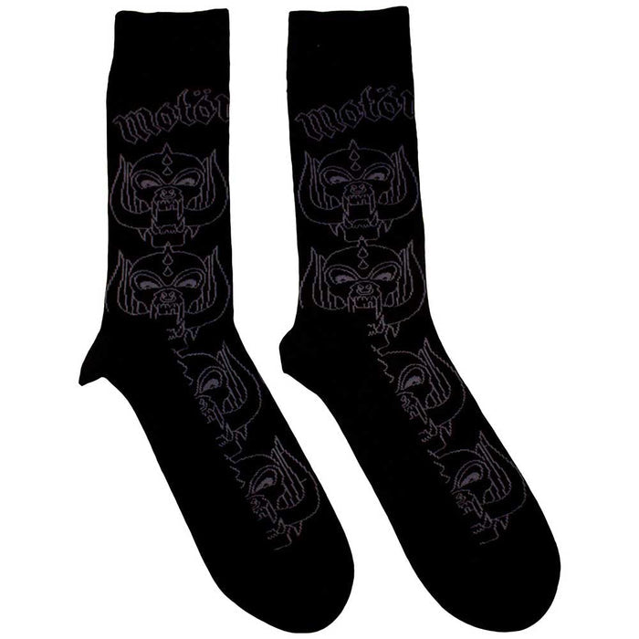 Motorhead Unisex Ankle Socks: Warpig Outlines Rock Off