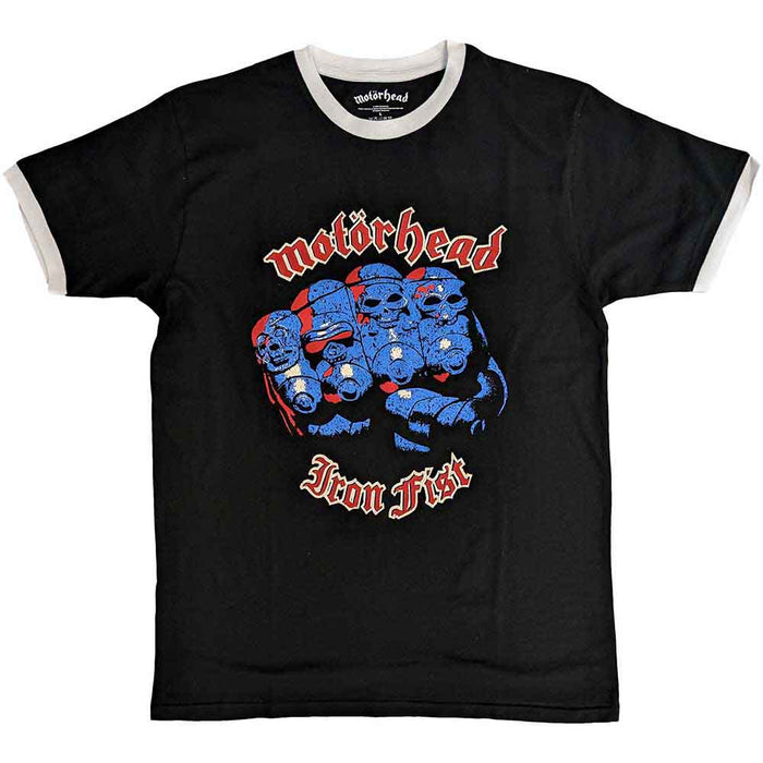 Motörhead Unisex Ringer T-shirt - Iron Fist Rock Off