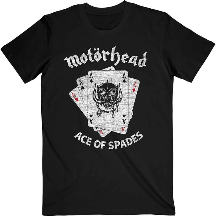 Motörhead Unisex T-shirt - Flat War Pig Aces Rock Off
