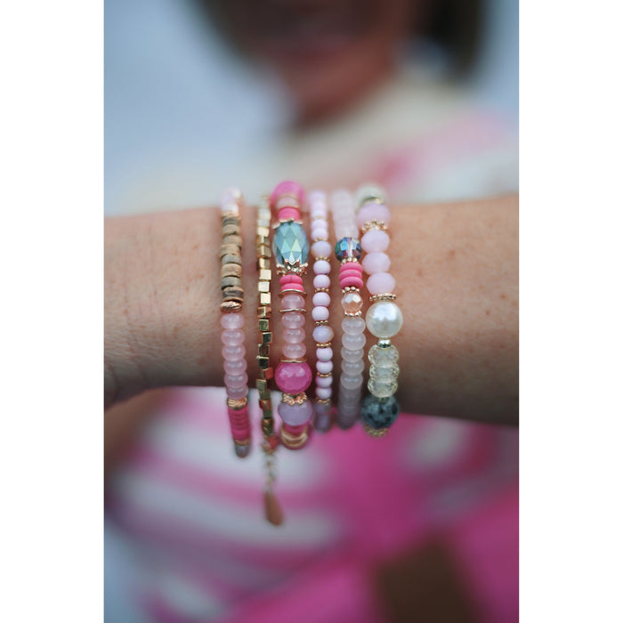 Multi-Stone Beads Stackable Bracelets