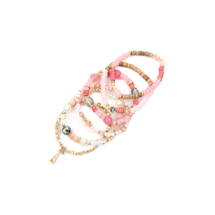 Multi-Stone Beads Stackable Bracelets