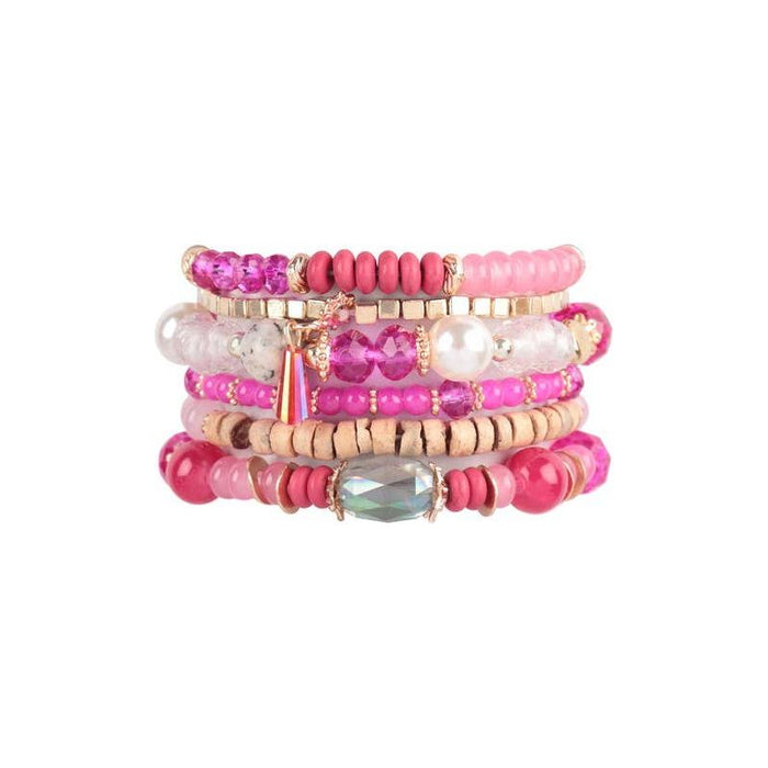Multi-Stone Beads Stackable Bracelets