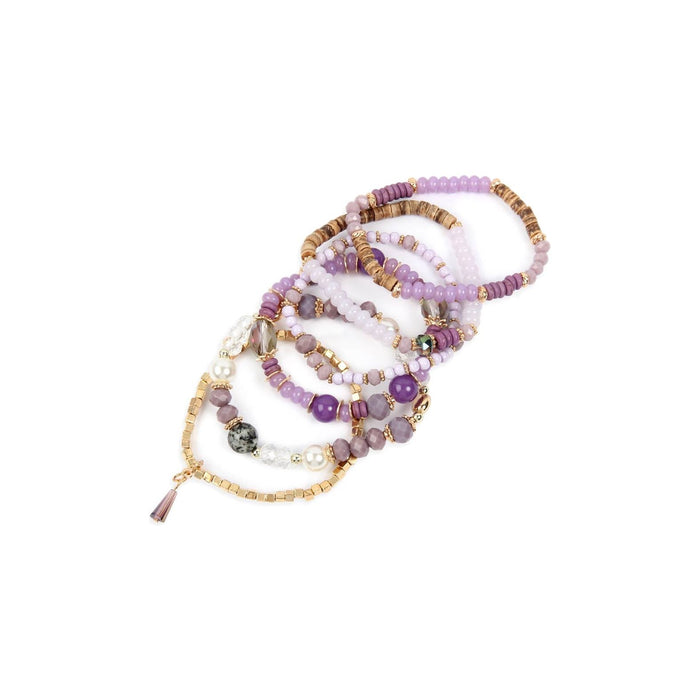 Multi-Stone Beads Stackable Bracelets