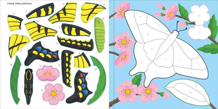 My First Color-By-Sticker Book: Butterflies & Bugs