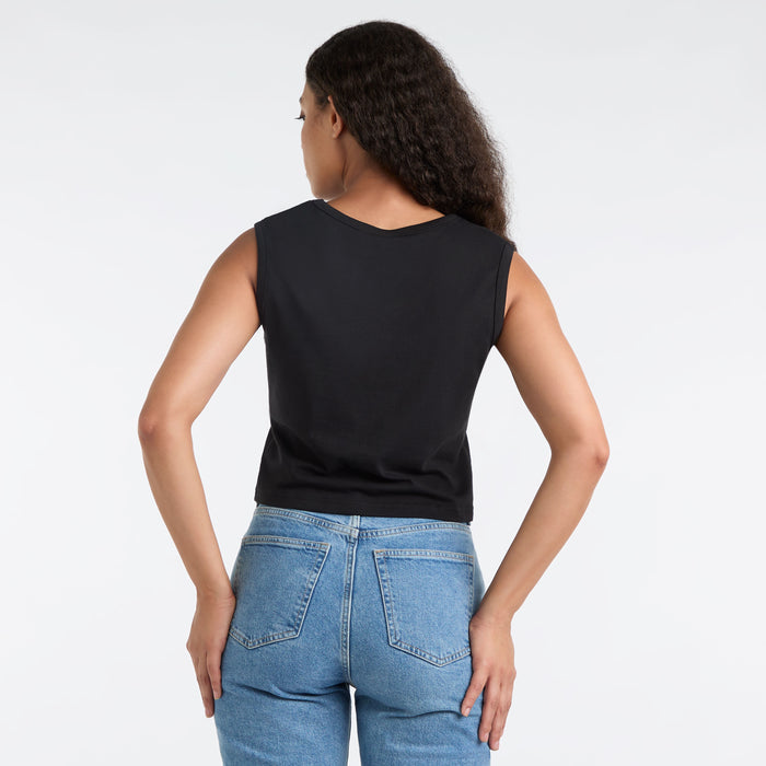 Nirvana Sleeveless Crop Top, Ladies Amplified