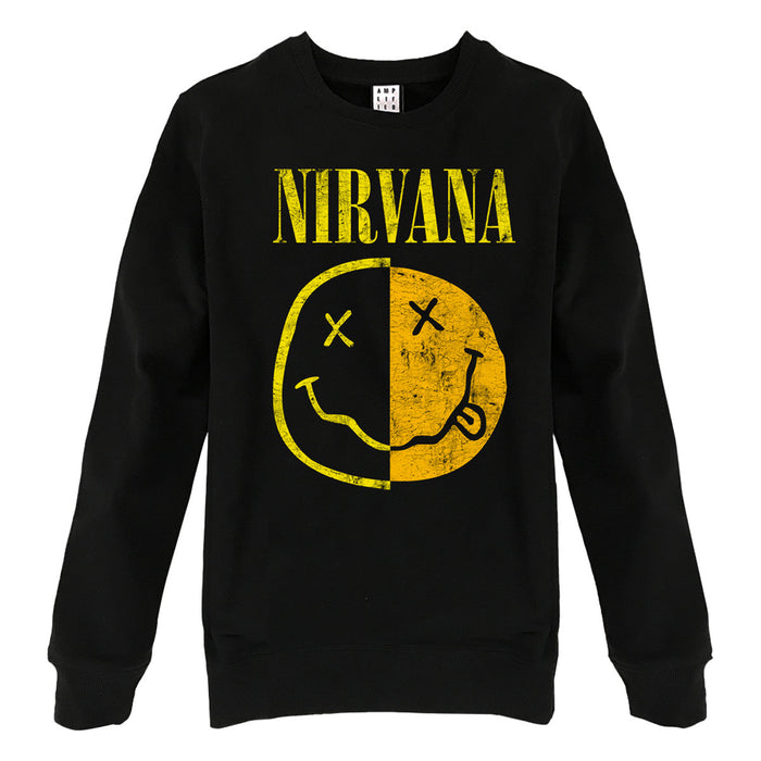 Nirvana Sweatshirt - Spliced Smiley Amplified