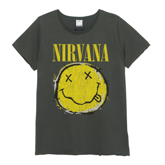 Nirvana T-Shirt - Worn Out Smiley Amplified