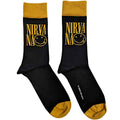 Nirvana Unisex Ankle Socks: Logo Stacked Rock Off