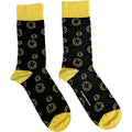 Nirvana Unisex Ankle Socks: Outline Happy Faces Rock Off
