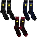 Nirvana Unisex Ankle Socks Set: Smile Stripes Rock Off