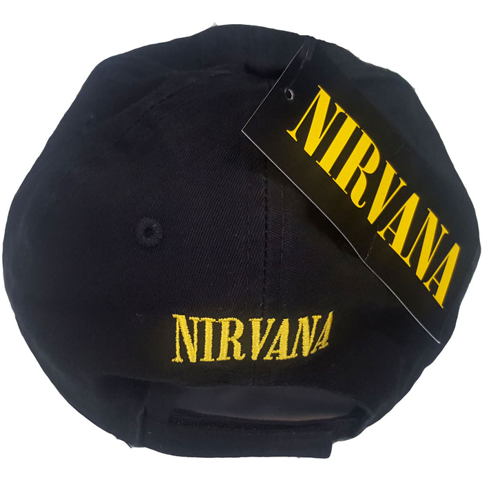 Nirvana Unisex Baseball Cap: Smiley Face Rock Off