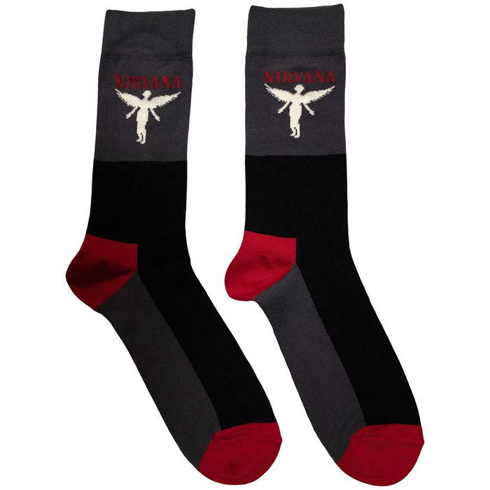 Nirvana Unisex Terry Socks: In Utero Rock Off