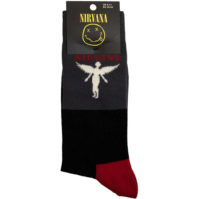 Nirvana Unisex Terry Socks: In Utero Rock Off