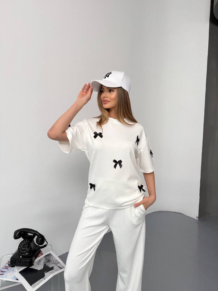 Noir Bow Co-Ord Set