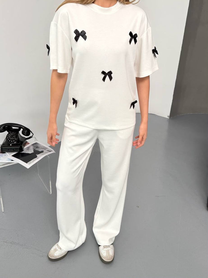 Noir Bow Co-Ord Set