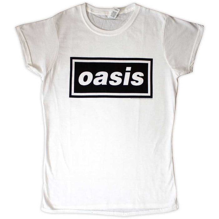 Oasis Ladies T-shirt , Decca Logo Rock Off