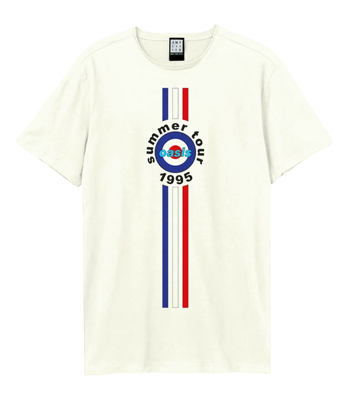 Oasis T-Shirt - 1995 Tour Stripes Amplified