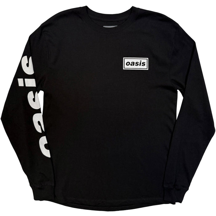 Oasis Unisex Long Sleeve T-Shirt: Live '25 Lockup  (Back Print & Ex-Tour)