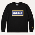 Oasis Unisex Long Sleeve T-Shirt: Navy Gold Logo