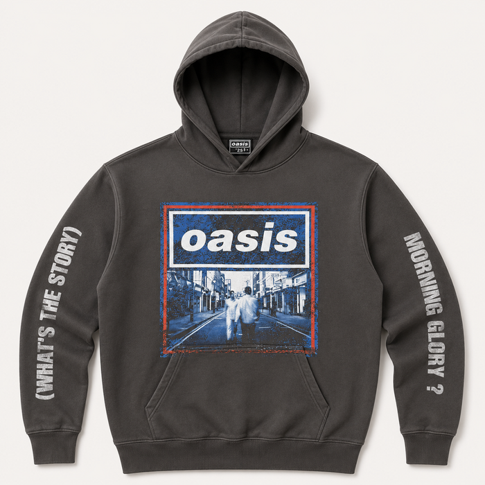 Oasis Unisex Pullover Hoodie: What's The Story Blue Tone (Ex-Tour)