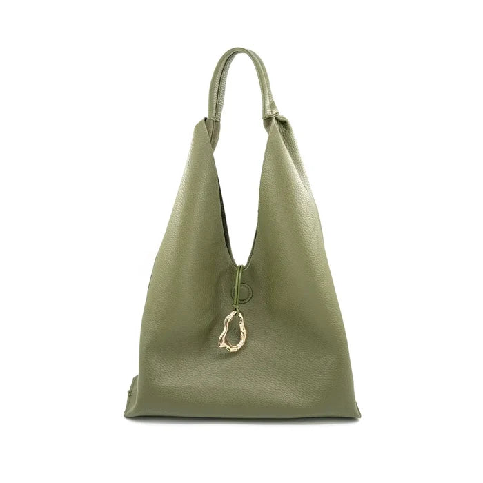 Olive Reversible Hobo Bag