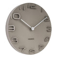 Karlsson On The Edge Wall Clock - Grey Brown (42cm) | Koop.co.nz