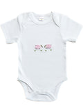 Onesie (Short Sleeve), Combed Cotton, Pink Sheep