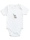 Onesie (Short Sleeve), Combed Cotton, Splash Elephant
