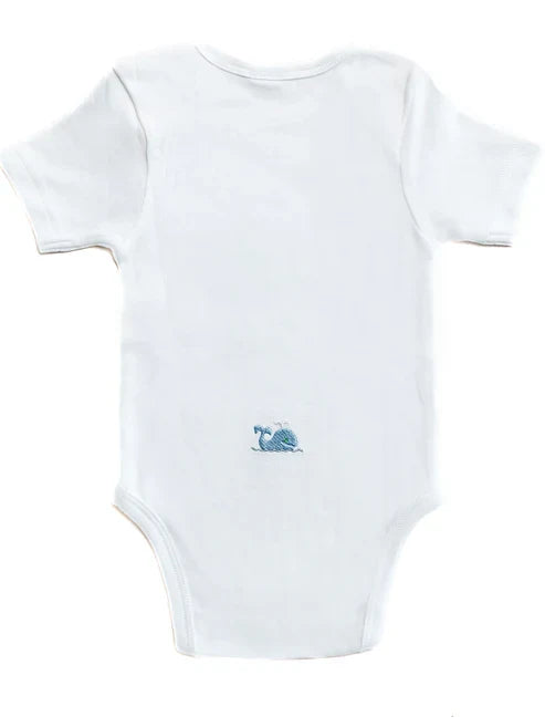 Onesie (Short Sleeve), Combed Cotton, Willy Whale