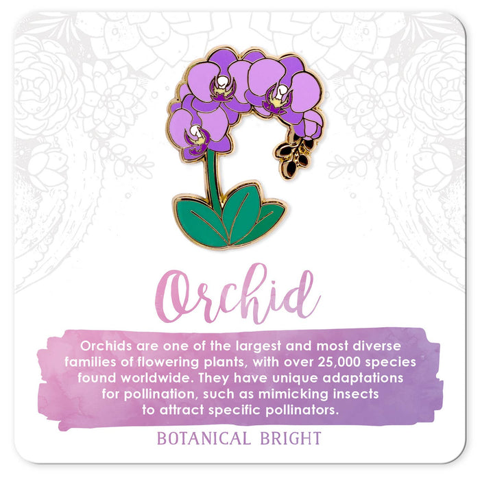 Orchid Enamel Pin