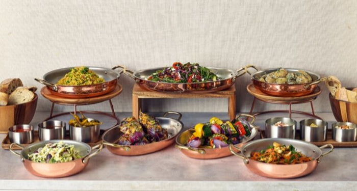 Oval Dish Copper Plated 34 x 23 x 4cm (L x W x H) (Box Of 3)