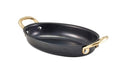 Oval Dish Vintage Steel Black 16.5 x 12.5cm 35cl / 12oz (Box Of 6)